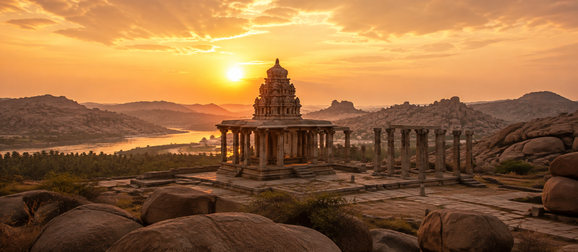 Vittala Temple stone chariot, Hampi