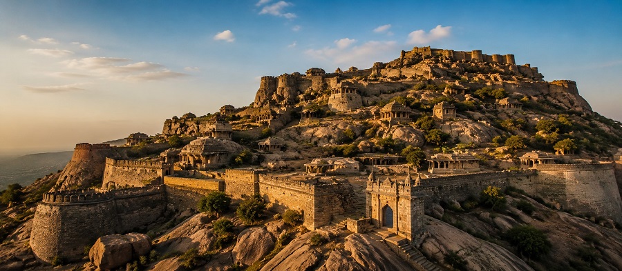 Hotel Mayura Durg Chitradurga — KSTDC hotel directly opposite Chitradurga Fort, granite hill fortress Karnataka Deccan Plateau