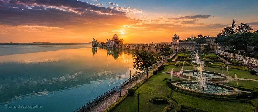 Hotel Mayura Kauvery KRS inside Brindavan Gardens Krishnarajasagara Dam — AC balcony rooms with garden views and Musical Fountain access
