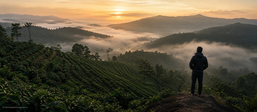 Hotel Mayura Valley View Madikeri Coorg — outdoor swimming pool with Western Ghats valley views