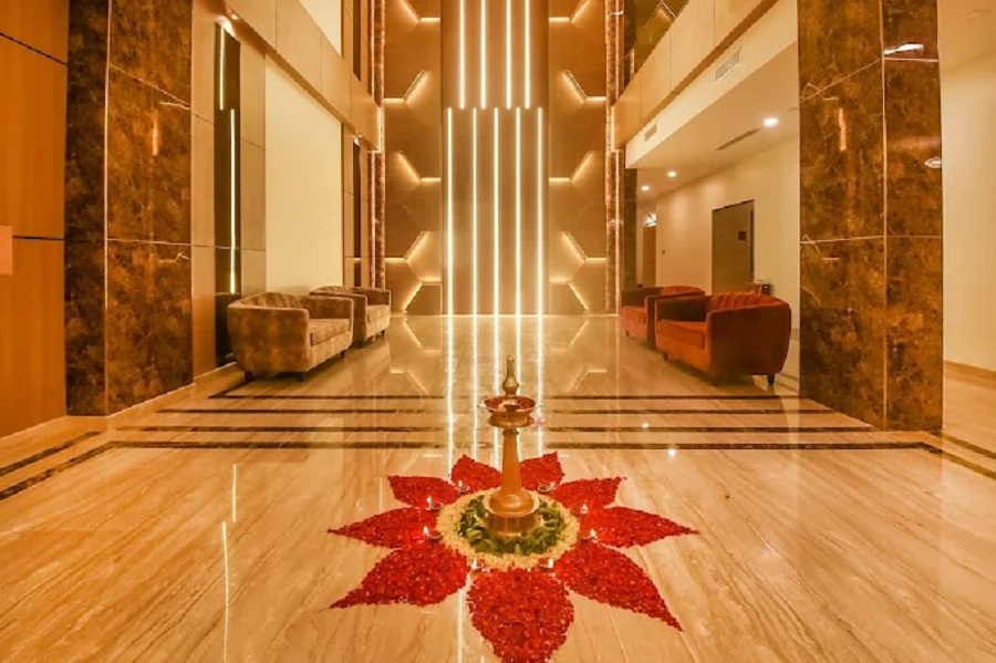 Lobby at Emerald Clarks Inn Suites, Mysore