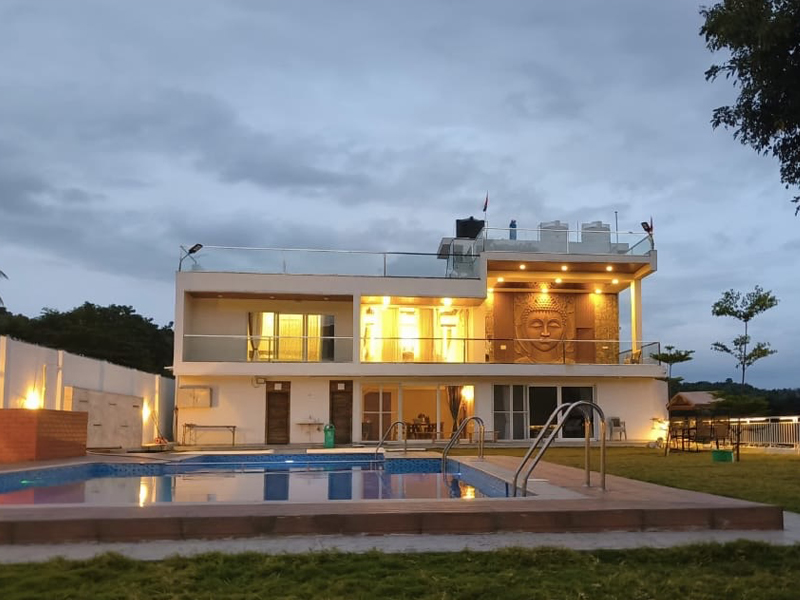 Mansarovar The Haven, Magadi — pure vegetarian riverside villa