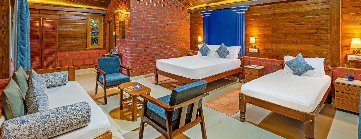 Cottage room interior at Sterling Kadumane Hills Sakleshpur